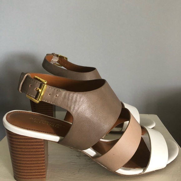 American Living Stacked Heel Sandals - Picture 2 of 6